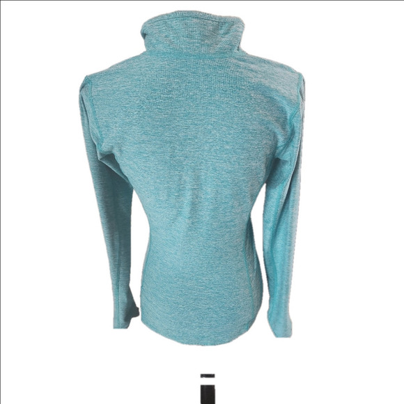 Sm Teal North Face Quarter Zip With Thumb Loopholes - Picture 3 of 8